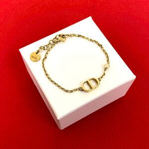 Christian Dior CD Logo Pearl Bracelet
